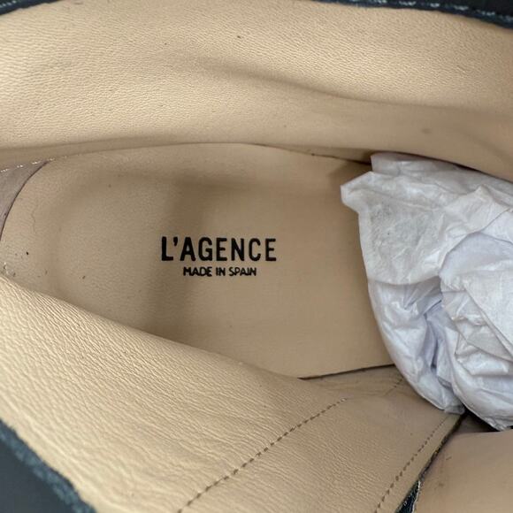 L'Agence Jeannie II Pointed Toe Suede Boots Bootie Block Heel Brown/Gray SIZE 40 - Picture 8 of 8